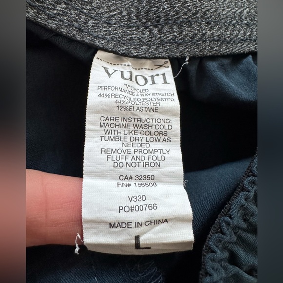 Vuori Bank Shorts Blue Indigo Multi Palm Men’s Size XXLarge 7” Inseam Pull On - Picture 8 of 8